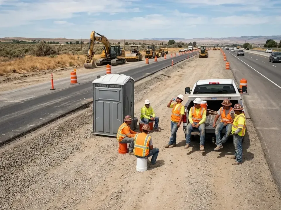 highway-road-construction-crew-007 — frequently asked questions, Porta Potty and Restroom Rentals in Platte City, MO